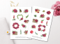 Preview: Weihnachten Sticker Set